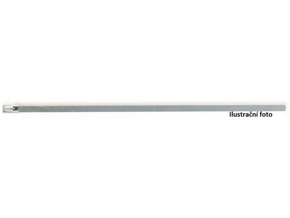 Ocelová páska stříbrná 100 x 4,6 mm (100 ks) - Velmi oblíbený produkt