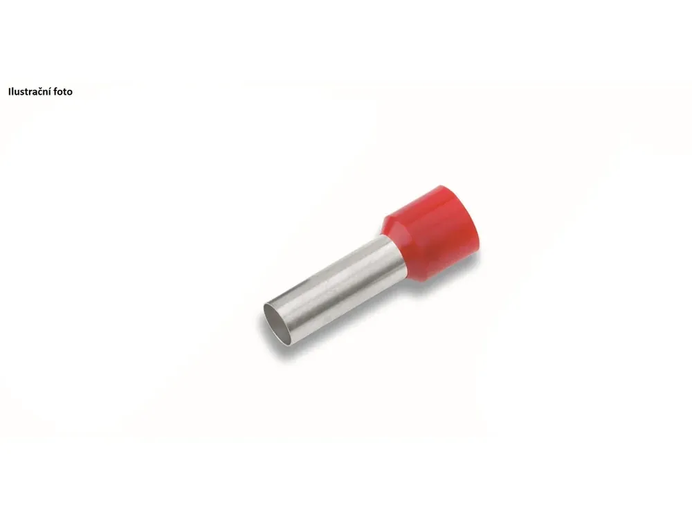 Omezené množství | Izolovaná dutinka Cu 1/6 mm, červená (100 ks)