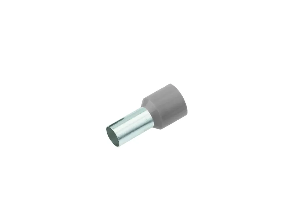 Bezpečná platba | Izolovaná dutinka Cu 2,5/12 mm, šedá (100 ks)