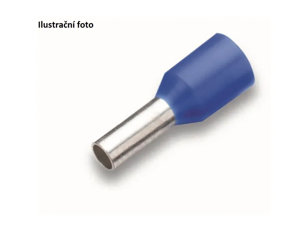 Populární | Izolovaná dutinka NSGAFÖU Cu 2,5/8 mm, modrá (100 ks)
