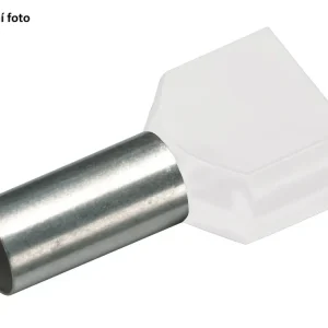 Izolovaná dvojitá dutinka Cu 2 x 0,75/10 mm, bílá (100 ks) - Skvělá cena