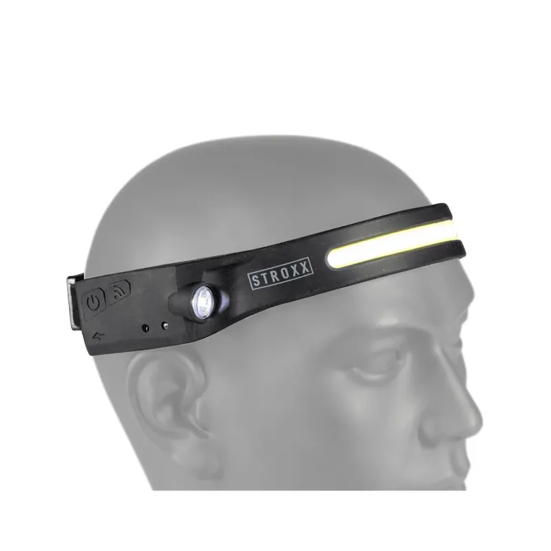 Kvalitní produkt | Čelovka STROXX 5W + 3W 300 lm IPX4 USB-C