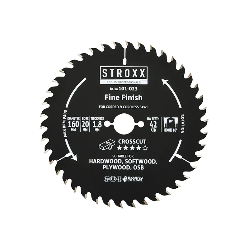 Pilový kotouč STROXX Ø160 x 1,8 x 20 mm 42 zubů pro dřevo - Doprodej zásob