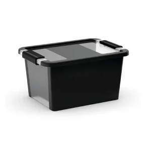 Plastový úložný box BI, objem 11l, 36,5 x 26 x 19 (výška) cm, černý | Populární