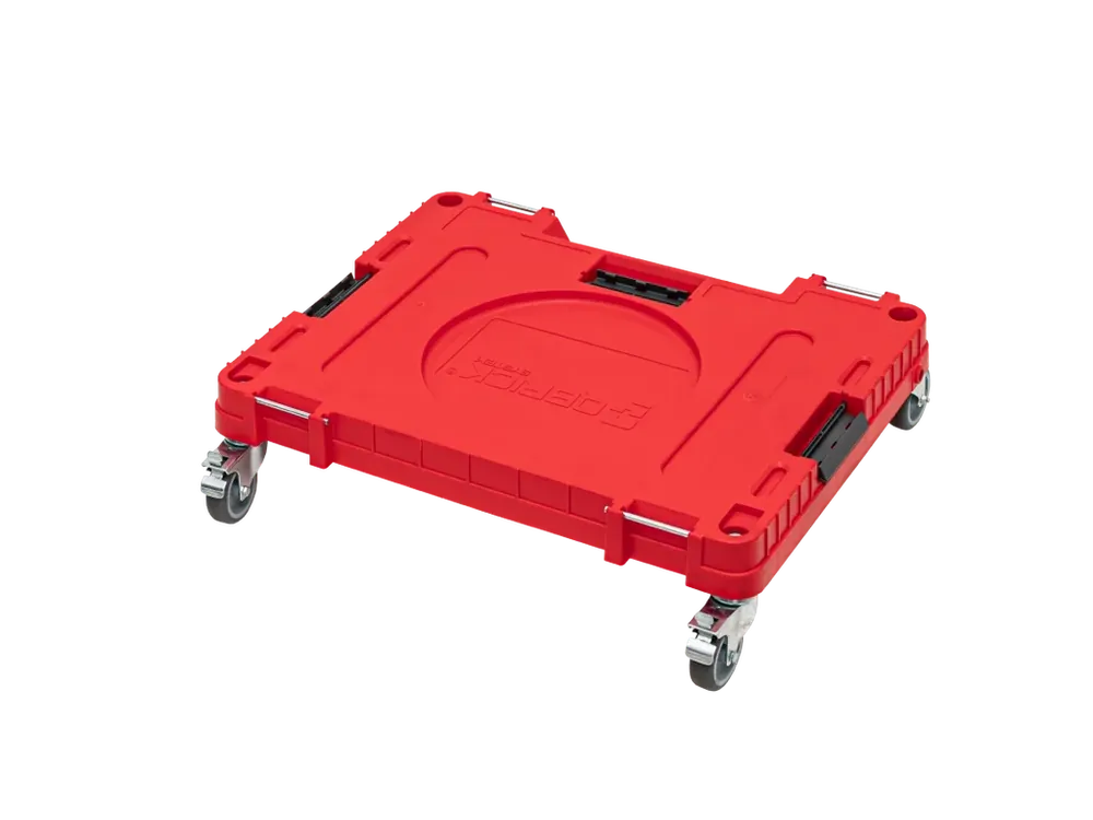 Výprodej - Podvozek s kolečky pro kufry QBRICK SYSTEM ONE 2.0 WORKSHOP Red Ultra HD