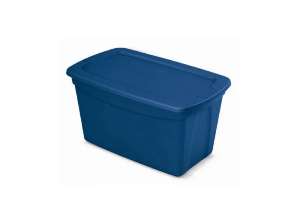 Špičkový produkt - Plastový box TOTE s víkem, 114 l, modrý