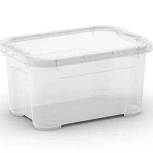 Plastový úložný box s víkem T box, vel. XXS, transparentní, 5 litru - Cenová bomba