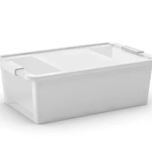 Snadný nákup | Plastový úložný box BI, objem 26l, 55 x 35 x 19 (výška) cm, bílý