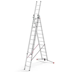 Víceúčelový žebřík trojdílný Hailo Master S120 Pro, 3x12 příček | Do vyčerpání zásob