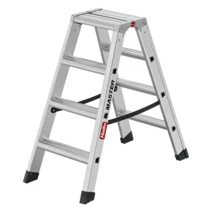 Poslední kus - Dvoudílný hliníkový žebřík Hailo D100, 2x4 příčky