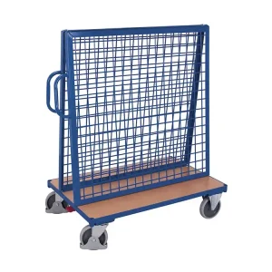 Prémiová kvalita | Vozík se stojanem pro zavěšení nářadí a materiálu, Variofit, do 500 kg, 137 x 80 x 156 mm, modrá/antracit