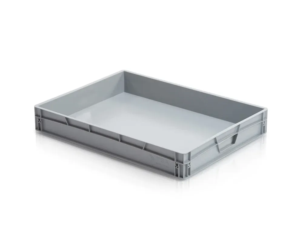 Špičkový produkt | Plastová EURO přepravka 45 l, 12 x 80 x 60 cm, plný úchyt