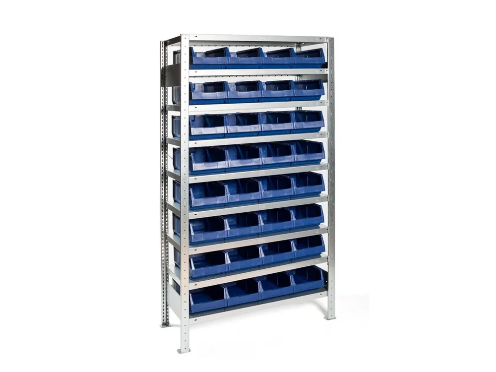 Top produkt | Regál s 32 zásuvnými boxy, 200 x 100 x 40 cm