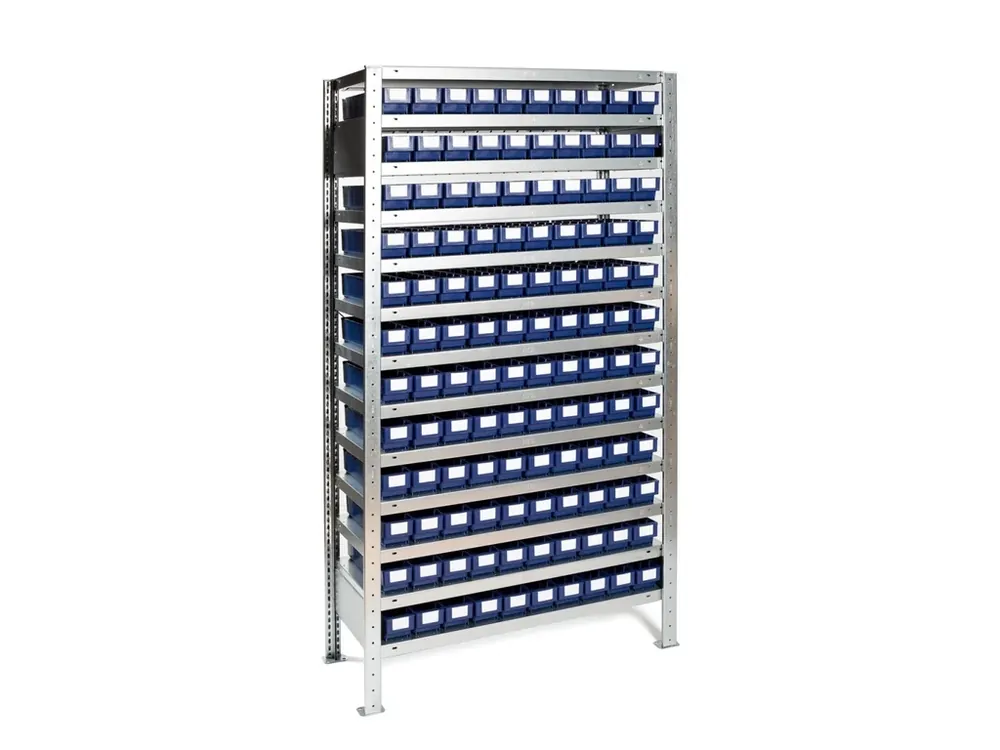 Regál se 120 zásuvnými boxy, 200 x 100 x 40 cm - Bestseller