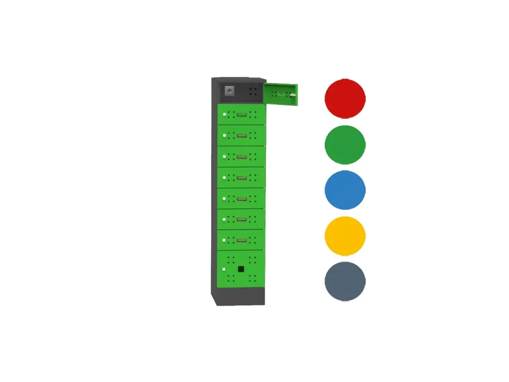 Skříň na dobíjení mobilních zařízení bez USB portů, 1850 x 400 x 580 mm - Připraveno k expedici