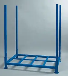 Čerstvá novinka | Stohovací paleta se 4 stojnami 1400x800x1500 mm, lak
