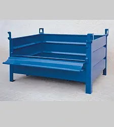Ohradová paleta s jednou sklopnou stranou 800x800x600 mm, práškově lakovaná | Expresní doručení
