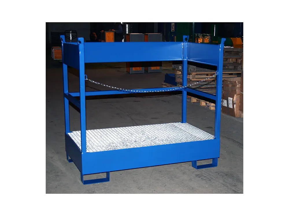 Záchytná paleta pro převoz dvou sudů 1400x800x1300 mm, lak - Oblíbený u zákazníků