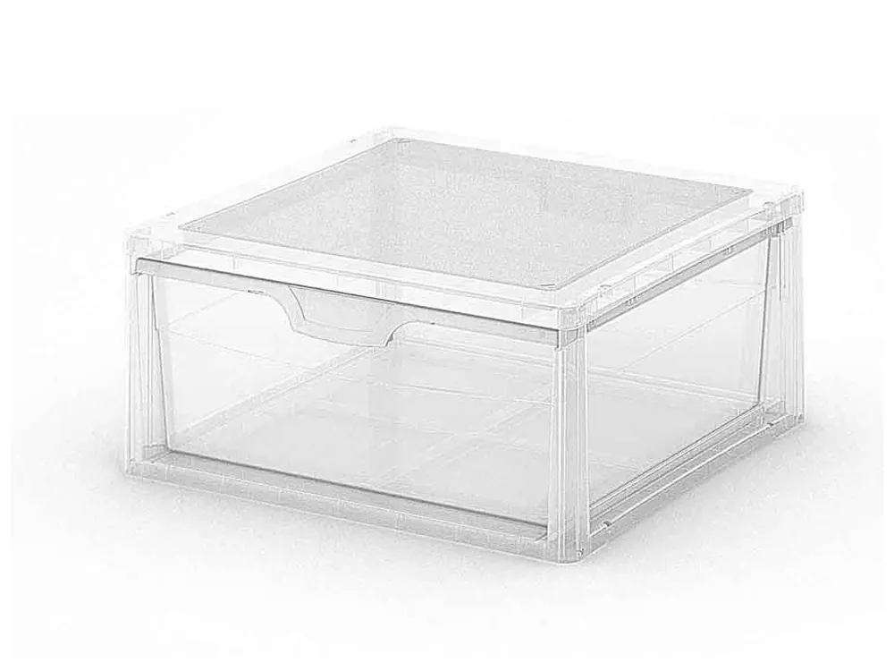 Plastový úložný box Spider box 3 – průhledný, 17 l - Oblíbený u zákazníků