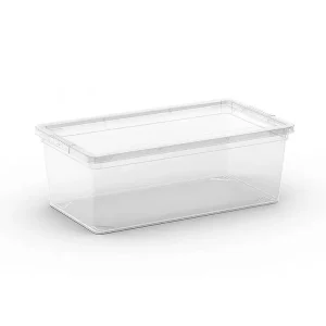 Nejprodávanější - Plastový úložný box C Box, vel. XS s víkem, transparentní, 6 l