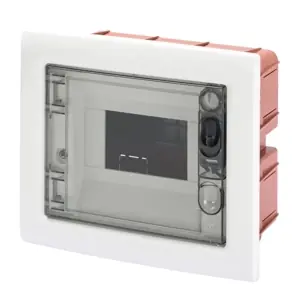 GEWISS GW40603 Rozvodnice 40 CDKi pod omítku, 6M, IP40, bílá, s dvířky, vyjímatelný rám | Kvalitní produkt