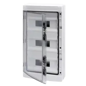 Žádaný produkt - GEWISS GW40105BD Rozvodnice 40 CDK na omítku, 36M, IP65, vč. svorkovnice, šedá, s dvířky