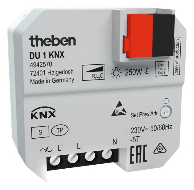 Velmi populární | THEBEN 4942570 Stmívací aktor DU 1 T KNX