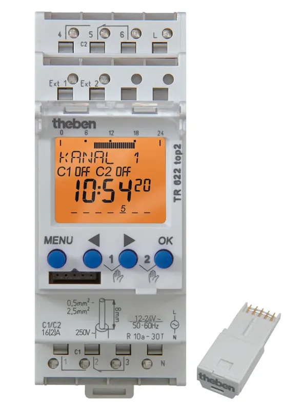 THEBEN 6224100 Digitální spínací hodiny TR 622 top2 24V | Nyní k dispozici