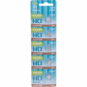 EXTOL ENERGY baterie alkalické, 5ks, 1,5V (LR41) 42056 | Špičková kvalita