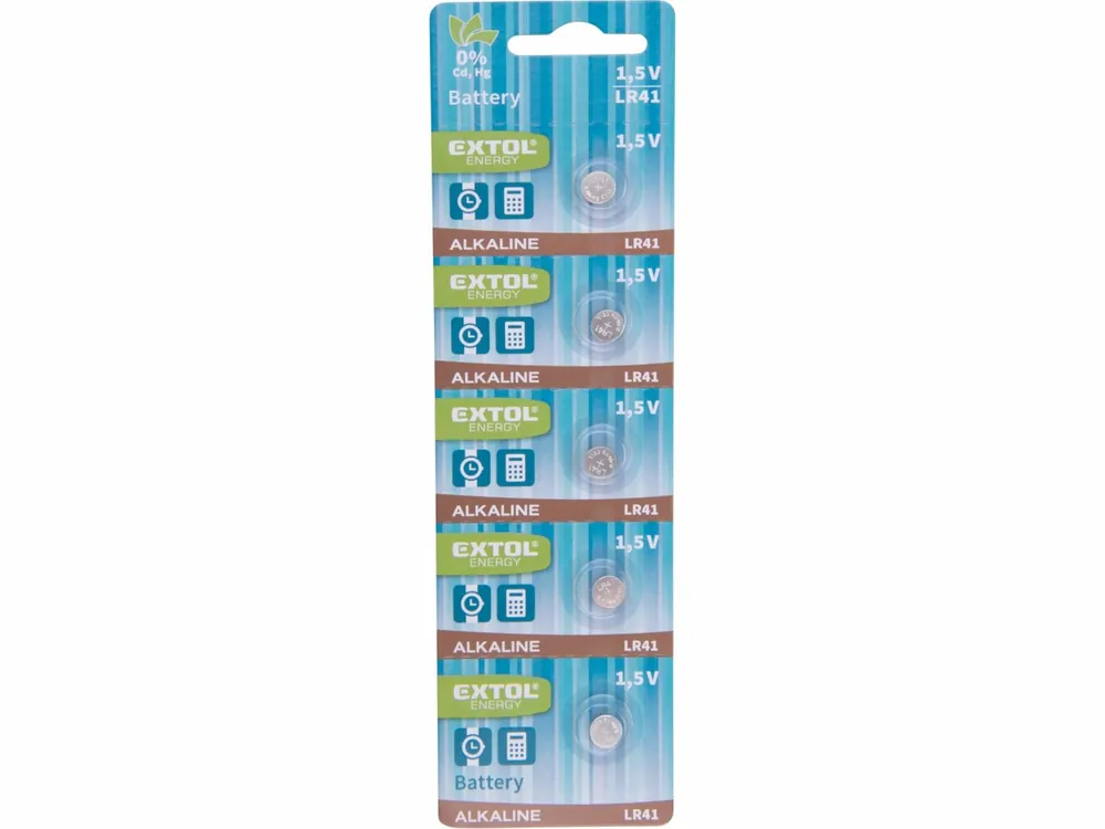 EXTOL ENERGY baterie alkalické, 5ks, 1,5V (LR41) 42056 | Špičková kvalita