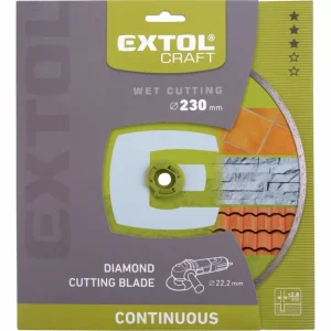 Do vyprodání zásob - kotouč diamantový řezný celoobvodový, 230x22,2mm, mokré řezání, EXTOL CRAFT