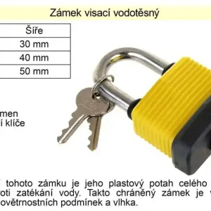 Ihned k dispozici | Zámek visací vodotěsný 40 mm