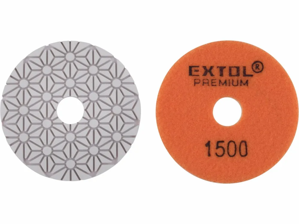 EXTOL PREMIUM kotouč diamantový leštící na obklady, 100mm, P1500, suchý zip 8803098 - Oblíbený u zákazníků