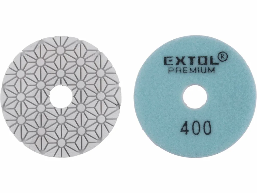 Ušetřete více - EXTOL PREMIUM kotouč diamantový leštící na obklady, 100mm, P400, suchý zip 8803096
