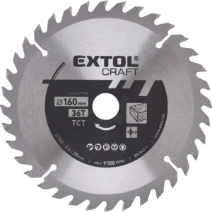 EXTOL CRAFT kotouč pilový s SK plátky, O 160x2,4x20mm, 36T 19104 | Žádaný produkt