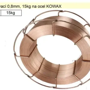 Skvělé hodnocení | Drát svařovací 0,8mm, 15kg na ocel, G3Si1, KOWAX KWX30815