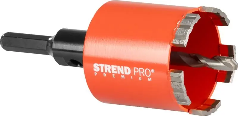 Korunka vrtací diamantová 82mm segmentová se stopkou HEX 12mm - Ušetřete více