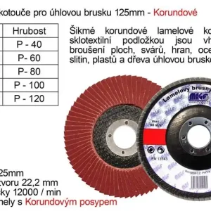 Kotouč lamelový Magg korundový 125mm P80 | Špičková kvalita