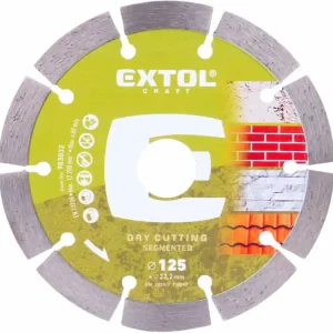 EXTOL CRAFT kotouč diamantový řezný segmentový - suché řezání, O 125x22,2x1,8mm 903032 | Nově k dispozici