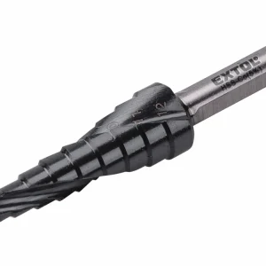 Outlet - EXTOL INDUSTRIAL Vrták stupňovitý, cobaltový, 3-12mm, HSS-Co 5%, s lamačem třísek