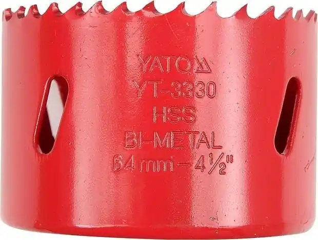 Nově v nabídce - Pilový vrták do kovu korunkový bimetalový vyřezávací 48mm YATO