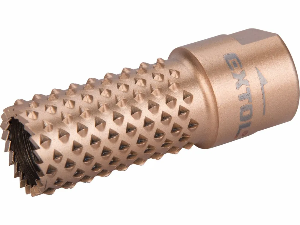 EXTOL PREMIUM Rotační rašple na dřevo, válcová 20mm, závit M14 pro úhlovou brusku - Super cena