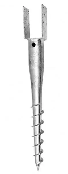 Zemní vrut "U" 81x60x100 tl. 4mm ZN - Rychlé odeslání