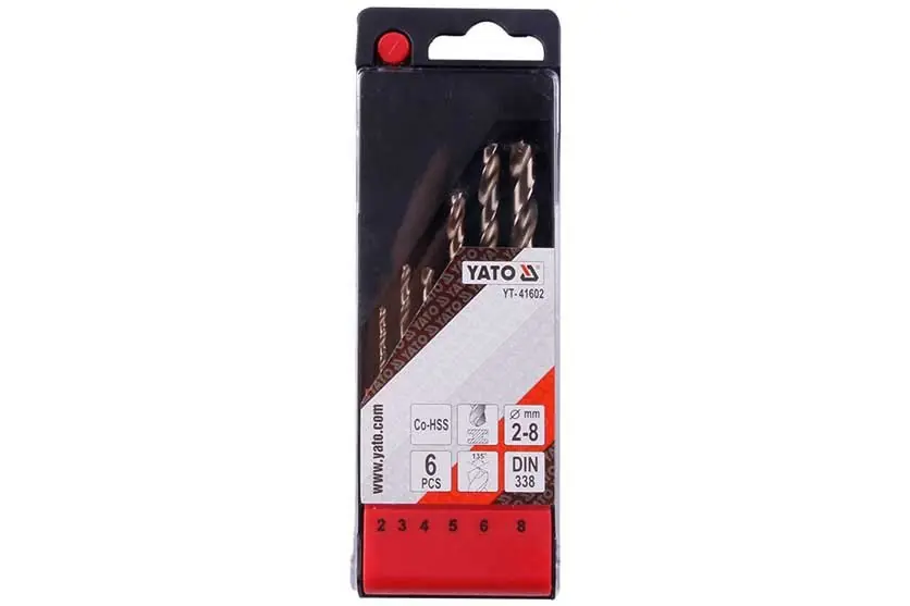 Sada vrtáků na kov HSS-COBALT 2-8mm 6 kusů - Omezené množství