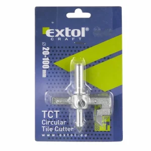 řezač otvorů do kachliček, Ř20-90mm, uchycení do vrtačky, EXTOL CRAFT - Rychlá expedice