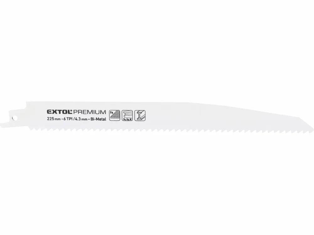 EXTOL PREMIUM plátky do pily ocasky na kov,dřevo 3ks, 225x22x1,6mm, Bi-metal 8806202 - Ušetřete nyní