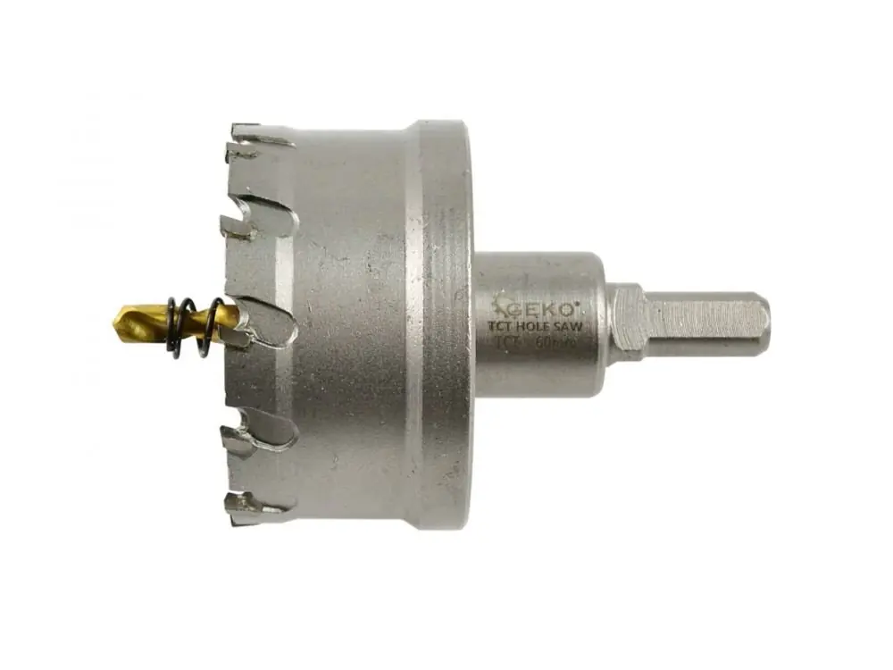 GEKO Tvrdokovový korunkový vrták do kovu 60mm TCT | Ušetřete