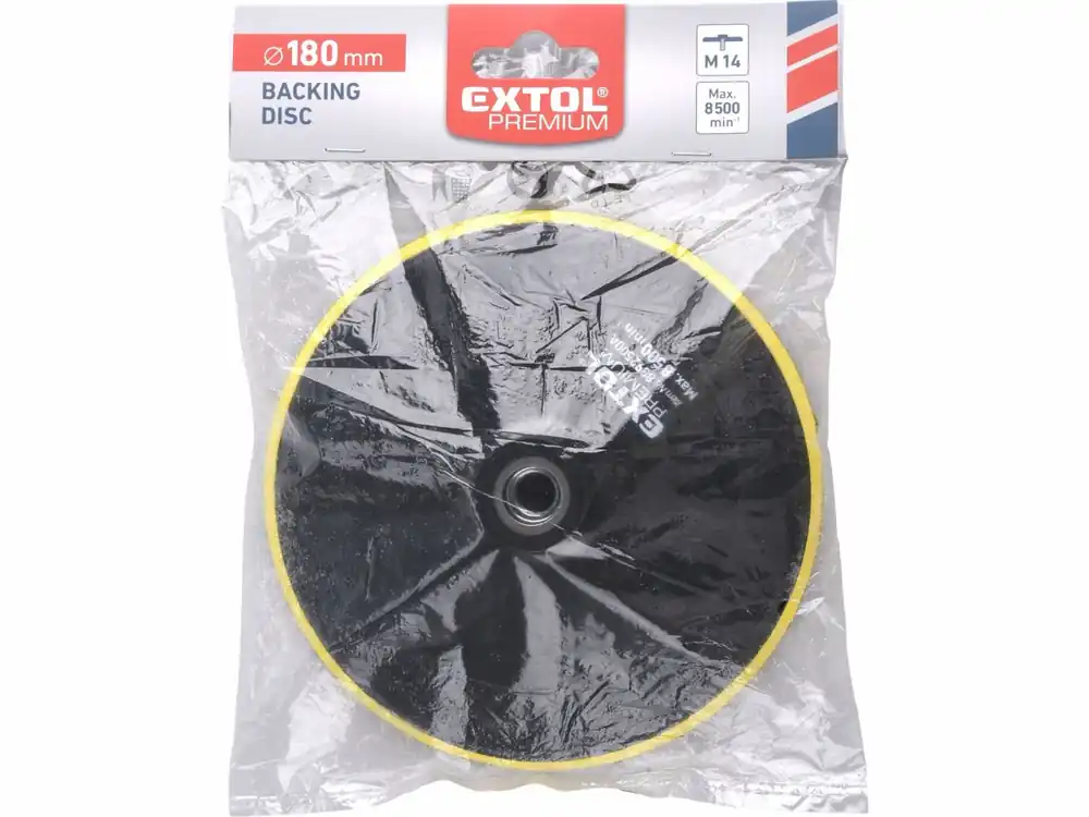 K objednání - nosič leštících kotoučů, Ř180mm, M14, suchý zip, EXTOL PREMIUM
