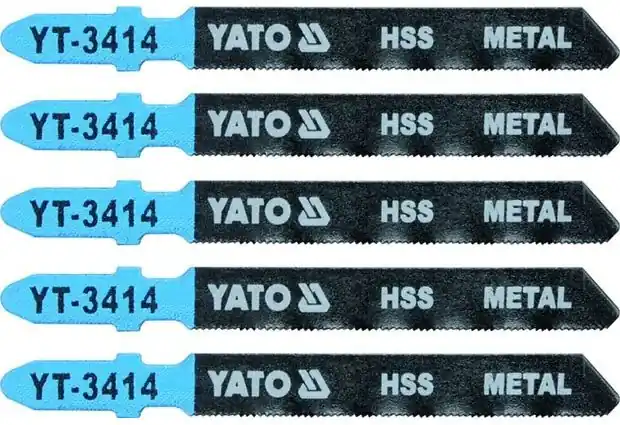 Listy pro přímočarou pilu, úchyt EU (BOSCH) , 75x0,8 , na ocel, HSS, Yato - Do vyprodání zásob