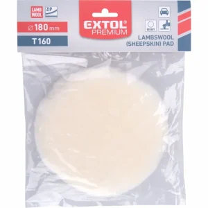 Žádaný produkt - EXTOL PREMIUM kotouč leštící vlněný, ovčí rouno, T160, 180mm, suchý zip